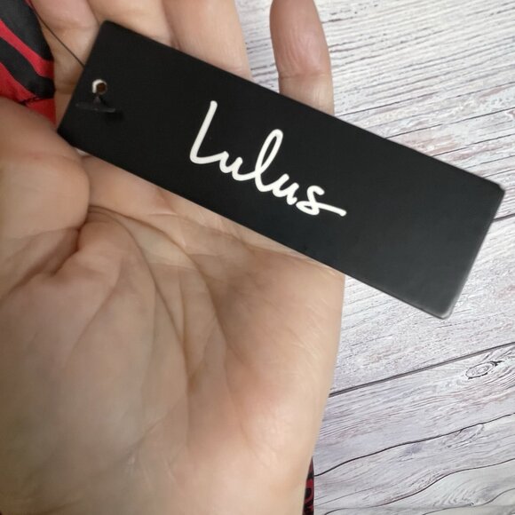 Lulu’s‎ Y2K Slip Dress Size XL Satin Animal Print Red NWT - Picture 7 of 15